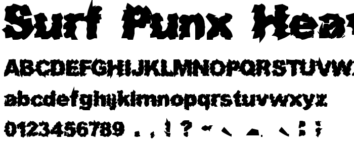 Surf Punx Heavy font